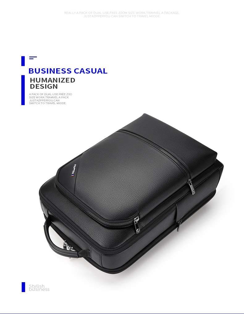 パソコンリュック モダンパソコンレザーバックパック