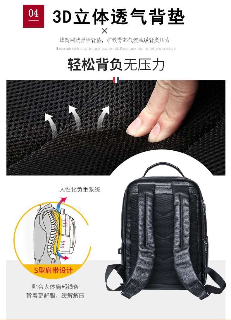パソコンリュック プレミアムレザーパソコンバックパック
