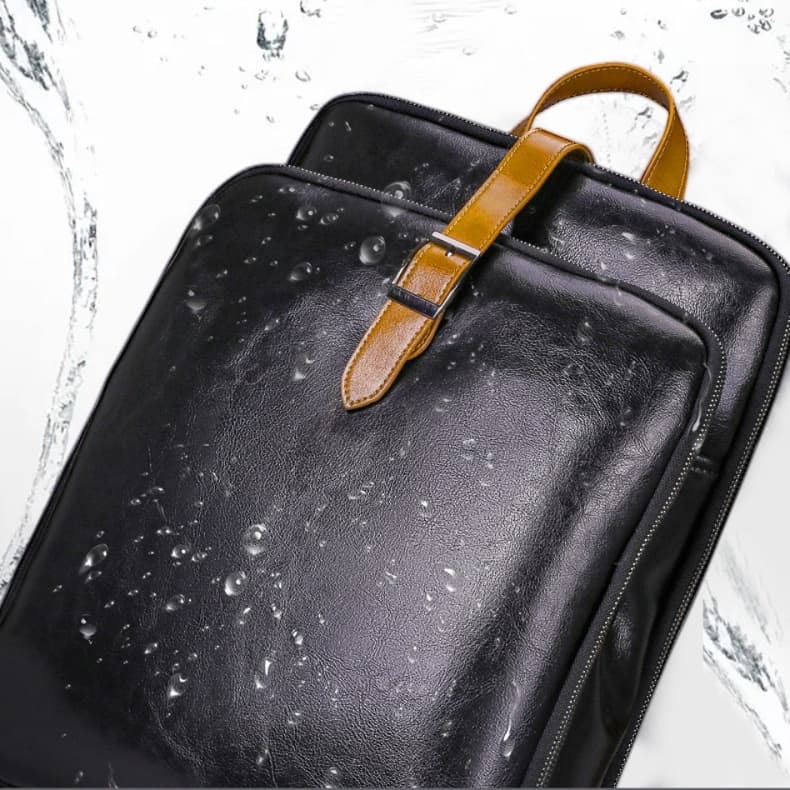 パソコンリュック スタイリッシュレザーバックパック