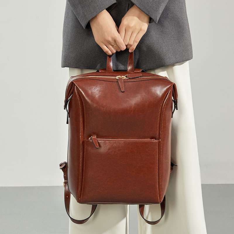 上質レザーパソコンリュックサック