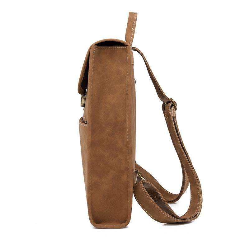 パソコンリュック クラシック風エレガントレザーリュック