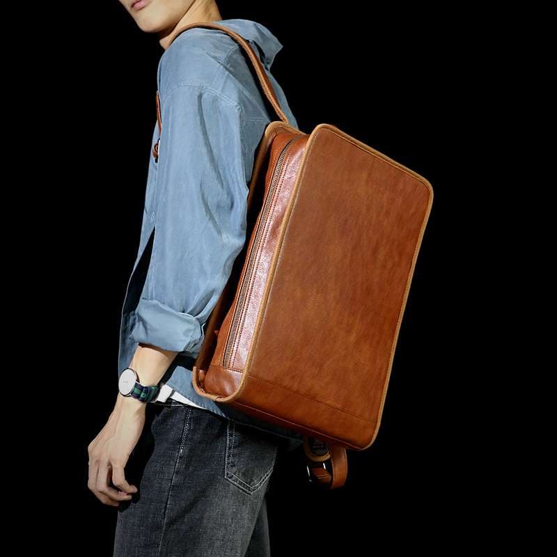 高級本革パソコンリュックサック