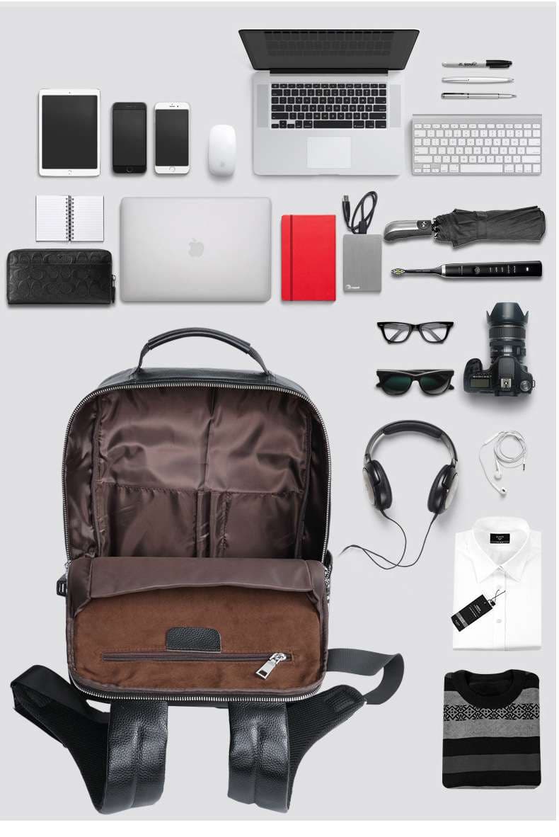 パソコンリュック プレミアムレザーパソコンバックパック