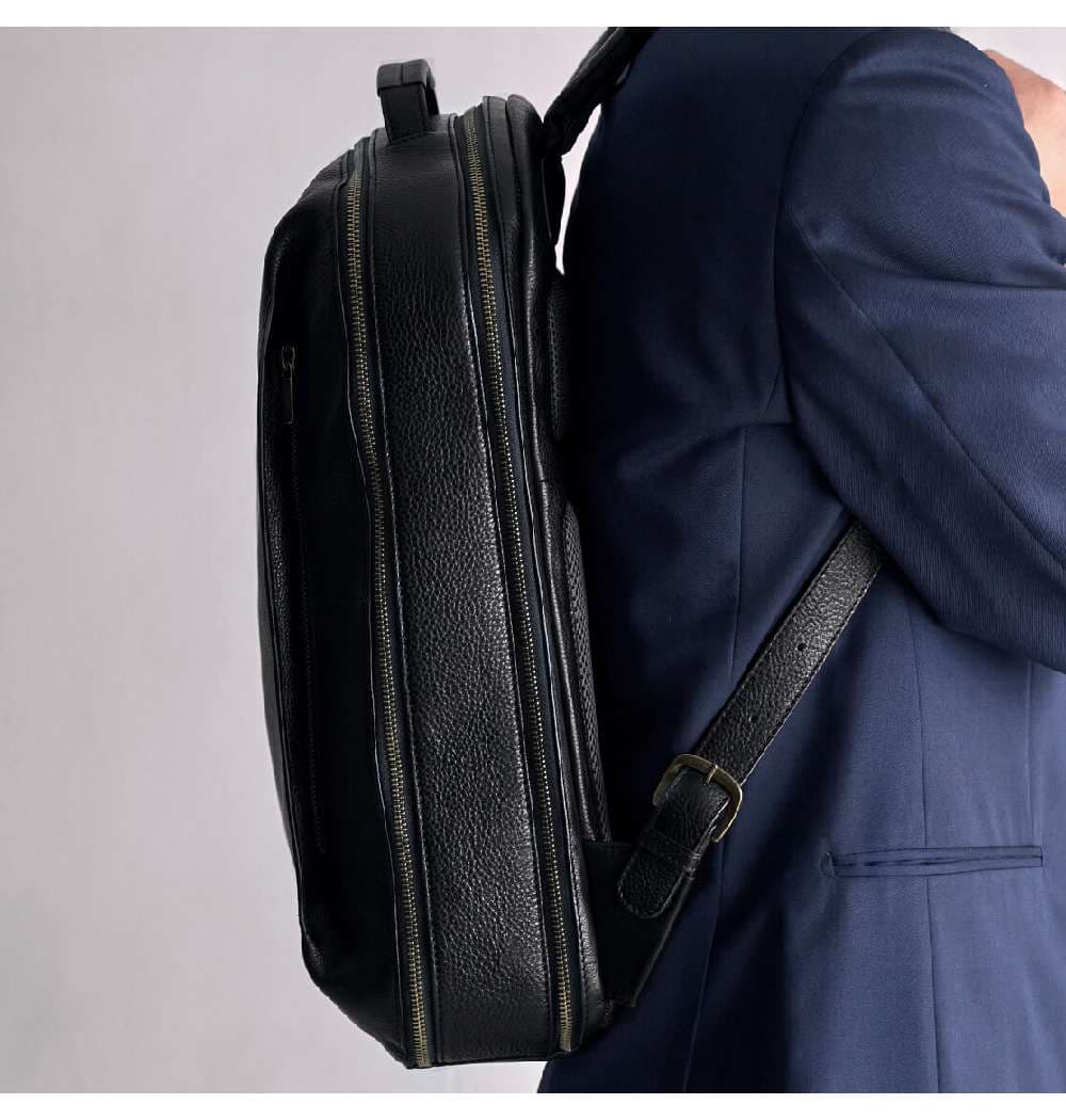 高級牛革パソコンリュックバッグ