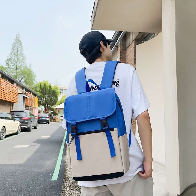 パソコンリュック ツートンカラー ストリートスタイル バックパック
