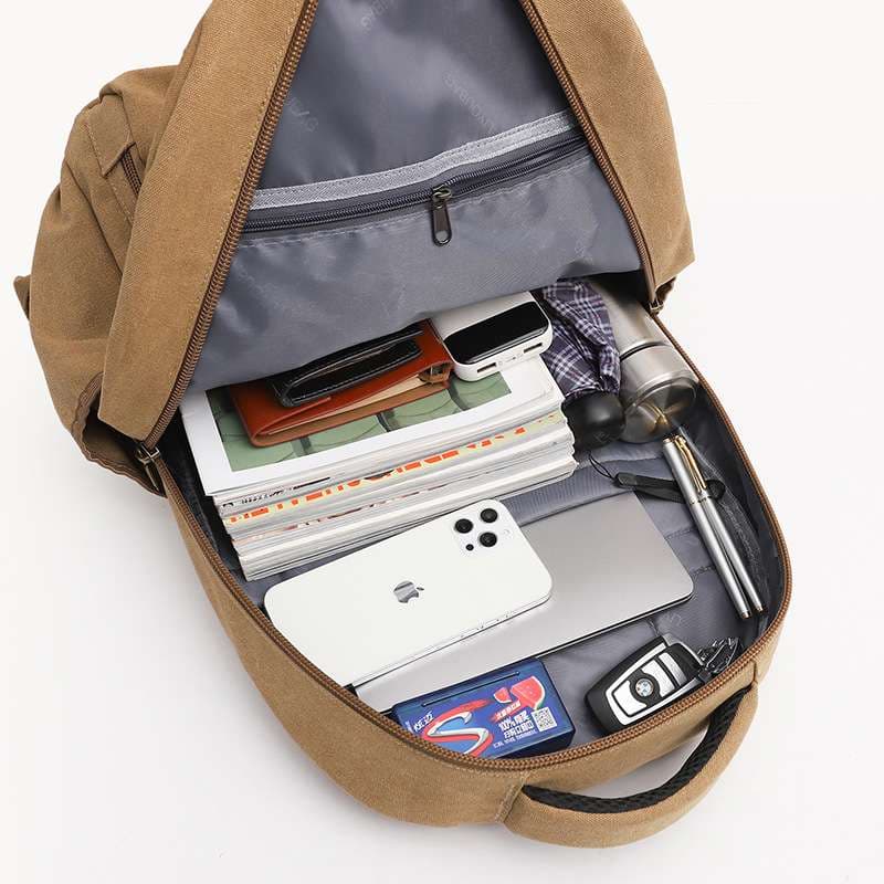 パソコンリュック 大容量ヴィンテージキャンバスバックパック