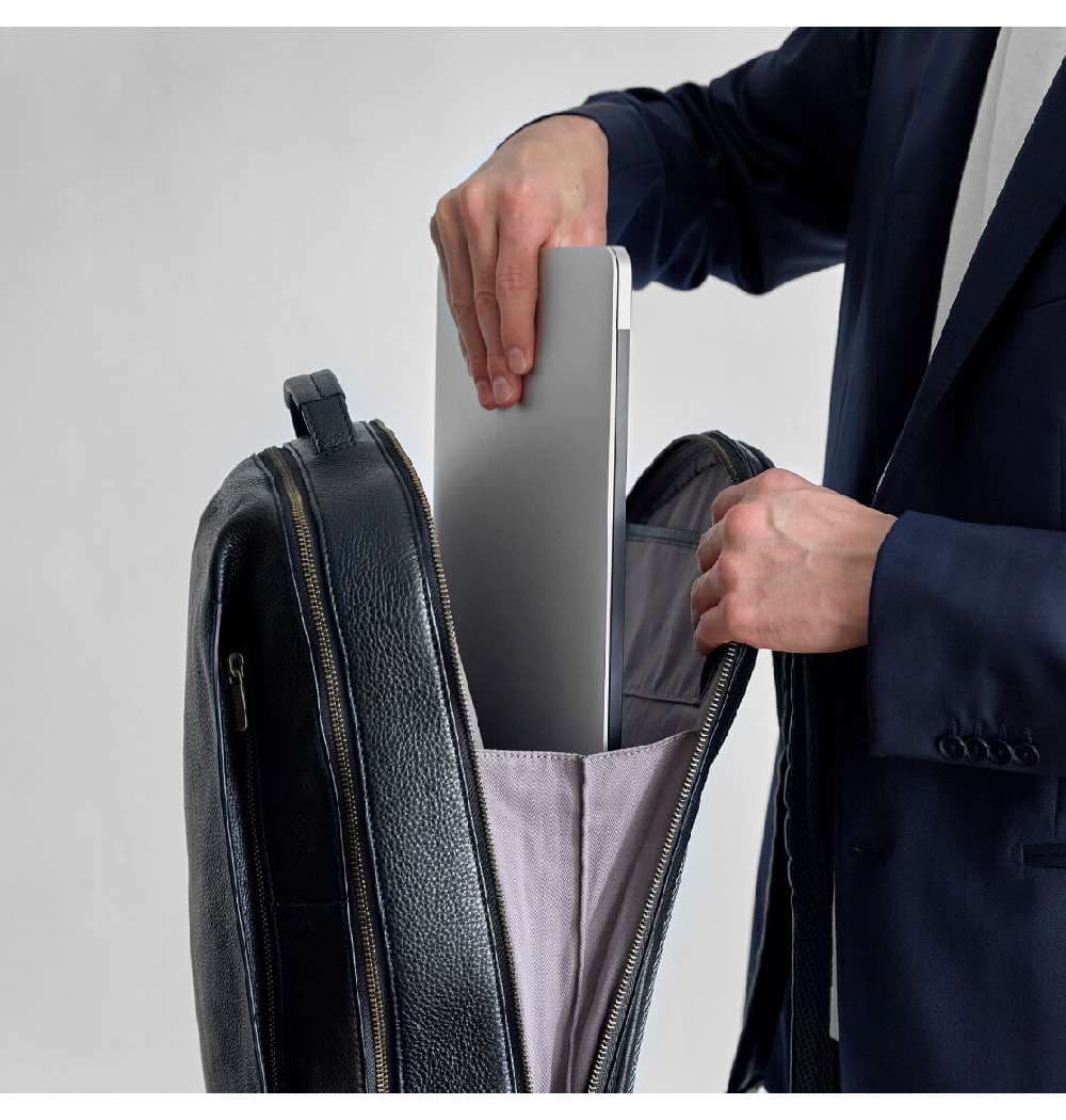 高級牛革パソコンリュックバッグ